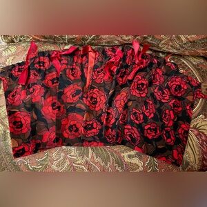 Brighton 6 Red Rose Accessory Bags Set, Set of 6